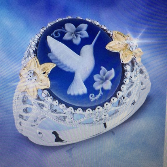 Fashion Jewelry Jewelry - 925(sterling silver) Blue gemstone size 7 RING